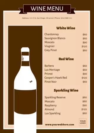Edit a winery or liquor store design