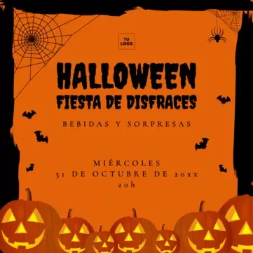 Edita un flyer de halloween