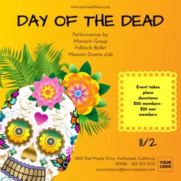 Edit a Day of the Dead template