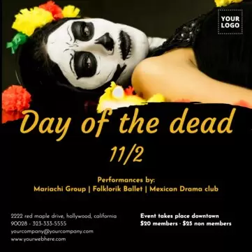 Edit a Day of the Dead template