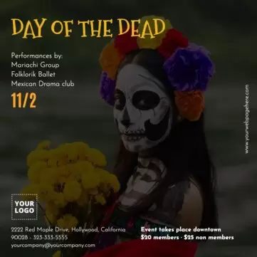 Editar um modelo de Dia dos Mortos