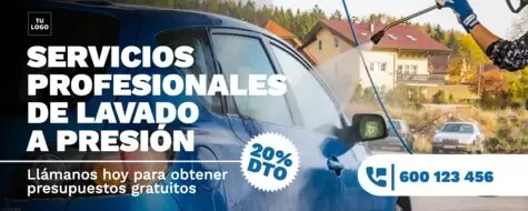 Edita un diseño de lavado de coches