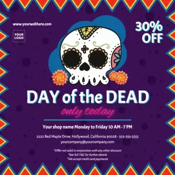 Edit a Day of the Dead template