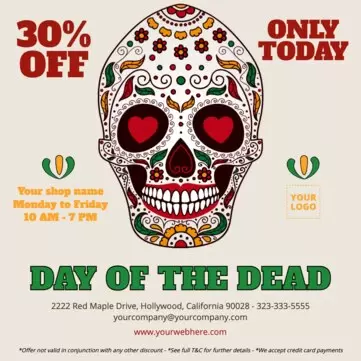 Edit a Day of the Dead template