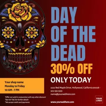 Edit a Day of the Dead template