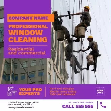 Modifier un modèle de nettoyage de vitres