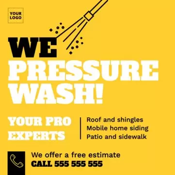 Modifier un modèle de prospectus de lavage sous pression