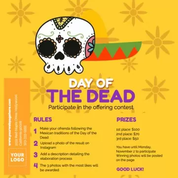 Editar um modelo de Dia dos Mortos