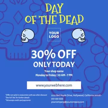 Editar um modelo de Dia dos Mortos