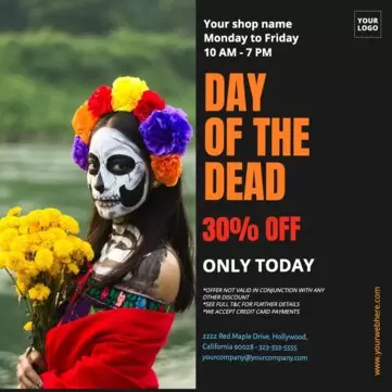 Editar um modelo de Dia dos Mortos