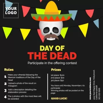 Edit a Day of the Dead template