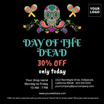 Edit a Day of the Dead template