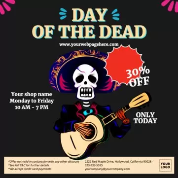 Edit a Day of the Dead template