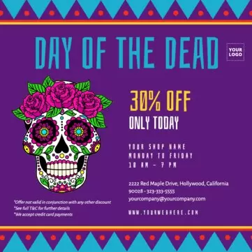 Edit a Day of the Dead template