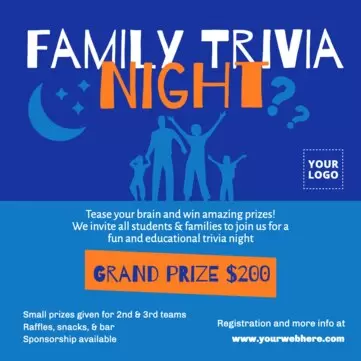 Edit a Trivia night flyer