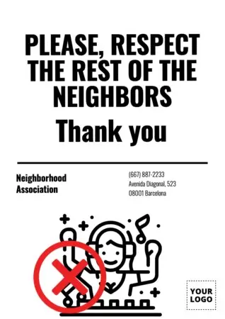 Bearbeite ein Nachbarschafts-Schild