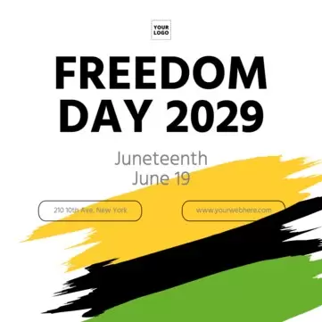 Edit a Juneteenth template