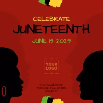 Een Juneteenth-sjabloon bewerken