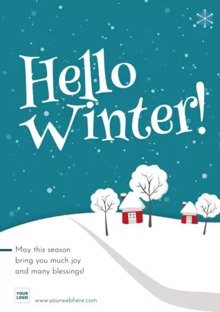 Edit a Hello Winter template
