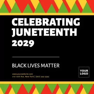 Edit a Juneteenth template