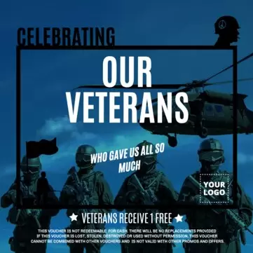 Edit a Veterans Day template
