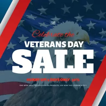 Edit a Veterans Day template