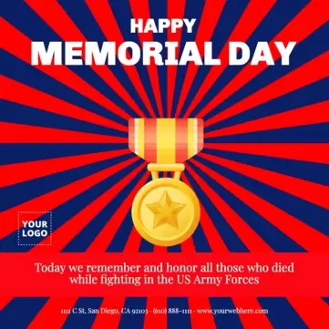 Edit a Memorial Day template