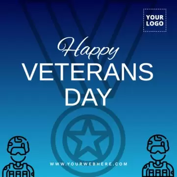 Edit a Veterans Day template