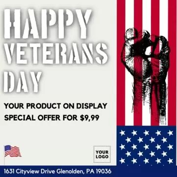 Edit a Veterans Day template