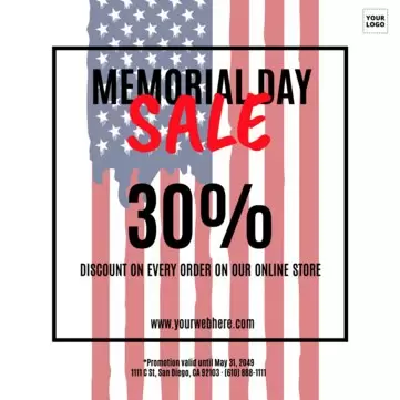 Edit a Memorial Day template