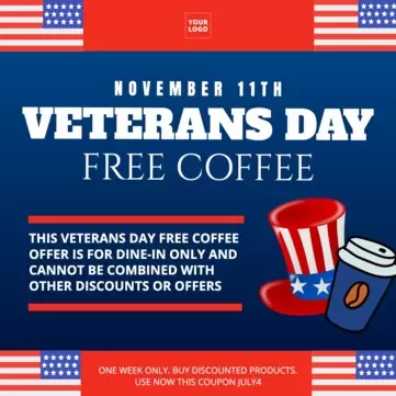 Edit a Veterans Day template