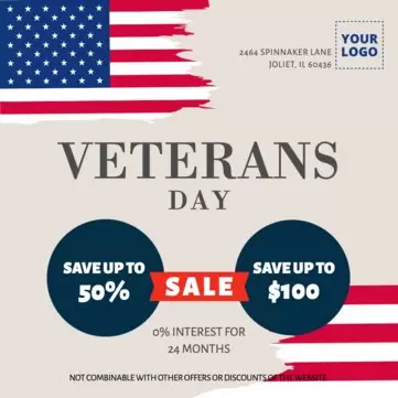 Edit a Veterans Day template