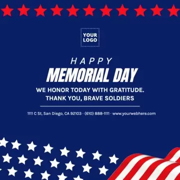 Edit a Memorial Day template