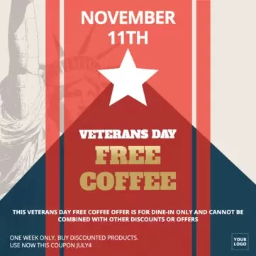 Edit a Veterans Day template