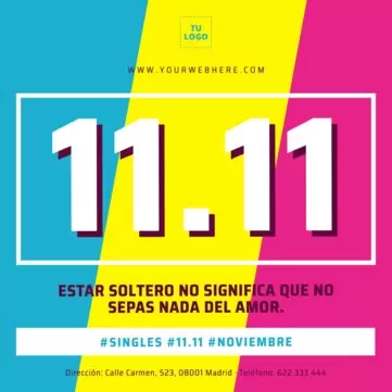 Editar una plantilla para Singles Day