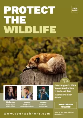 Edit a poster to save animals