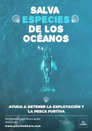 Edita un póster para salvar animales