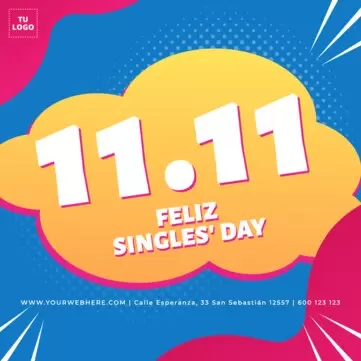 Editar una plantilla para Singles Day