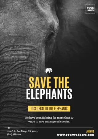 Edit a poster to save animals