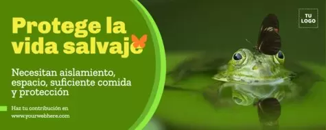 Edita un póster para salvar animales