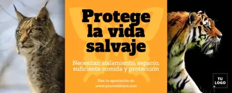 Edita un póster para salvar animales