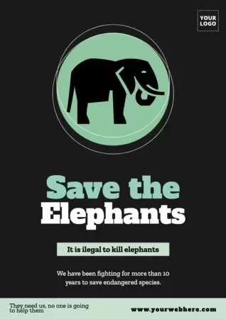 Edit a poster to save animals