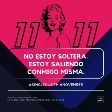 Editar una plantilla para Singles Day