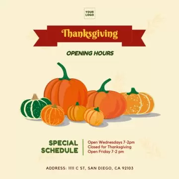 Bearbeite eine Thanksgiving-Vorlage