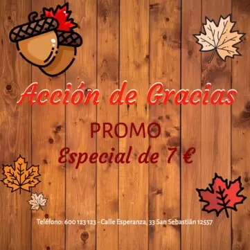 Editar plantillas de Accion de Gracias