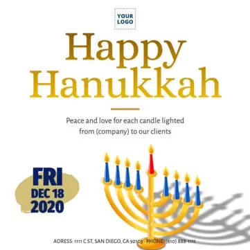 Create a Hanukkah design