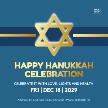 Create a Hanukkah design