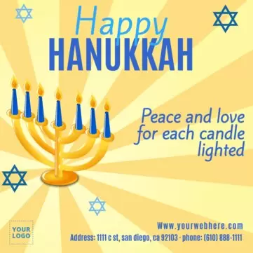 Create a Hanukkah design