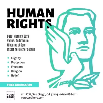Modifica un design sui diritti umani