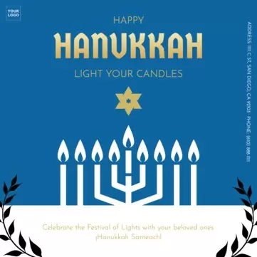 Create a Hanukkah design